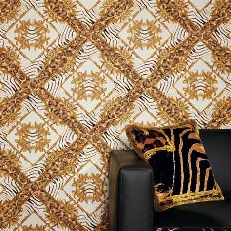 Versace Home Wallpaper «Brown, Cream, Gold, Metallic» 349043